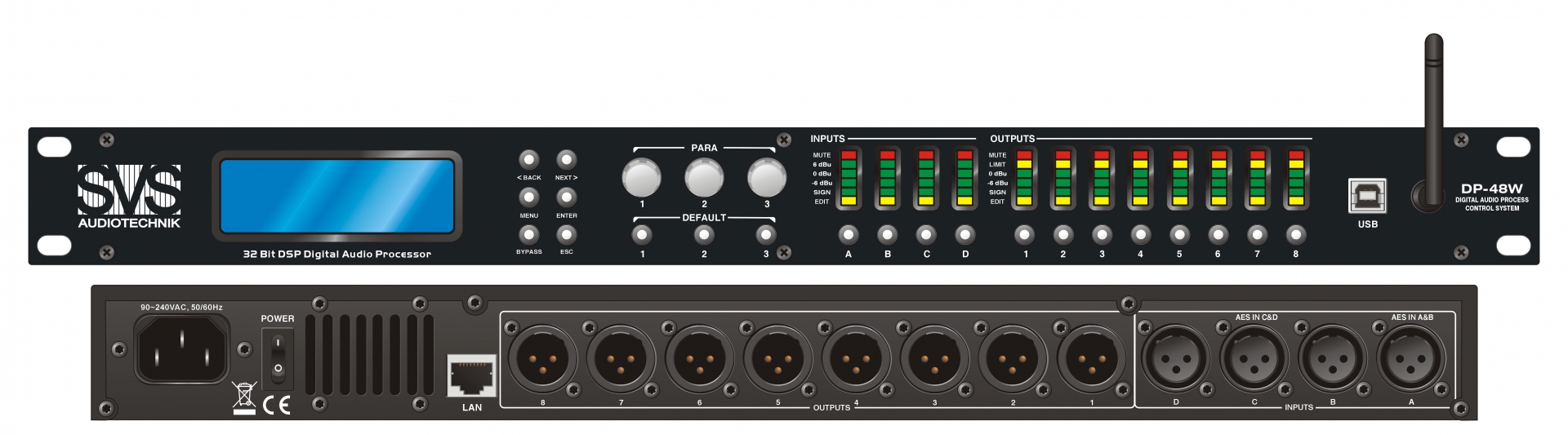SVS Audiotechnik DP-48W Цифровой процессор: 4 входа 8 выходов в Нарьян-Маре