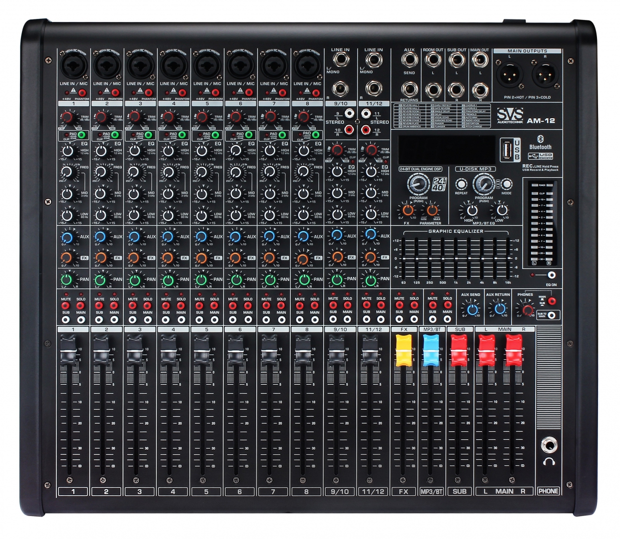 SVS Audiotechnik mixers AM-12 Микшерный пульт аналоговый, 12-канальный в Нарьян-Маре