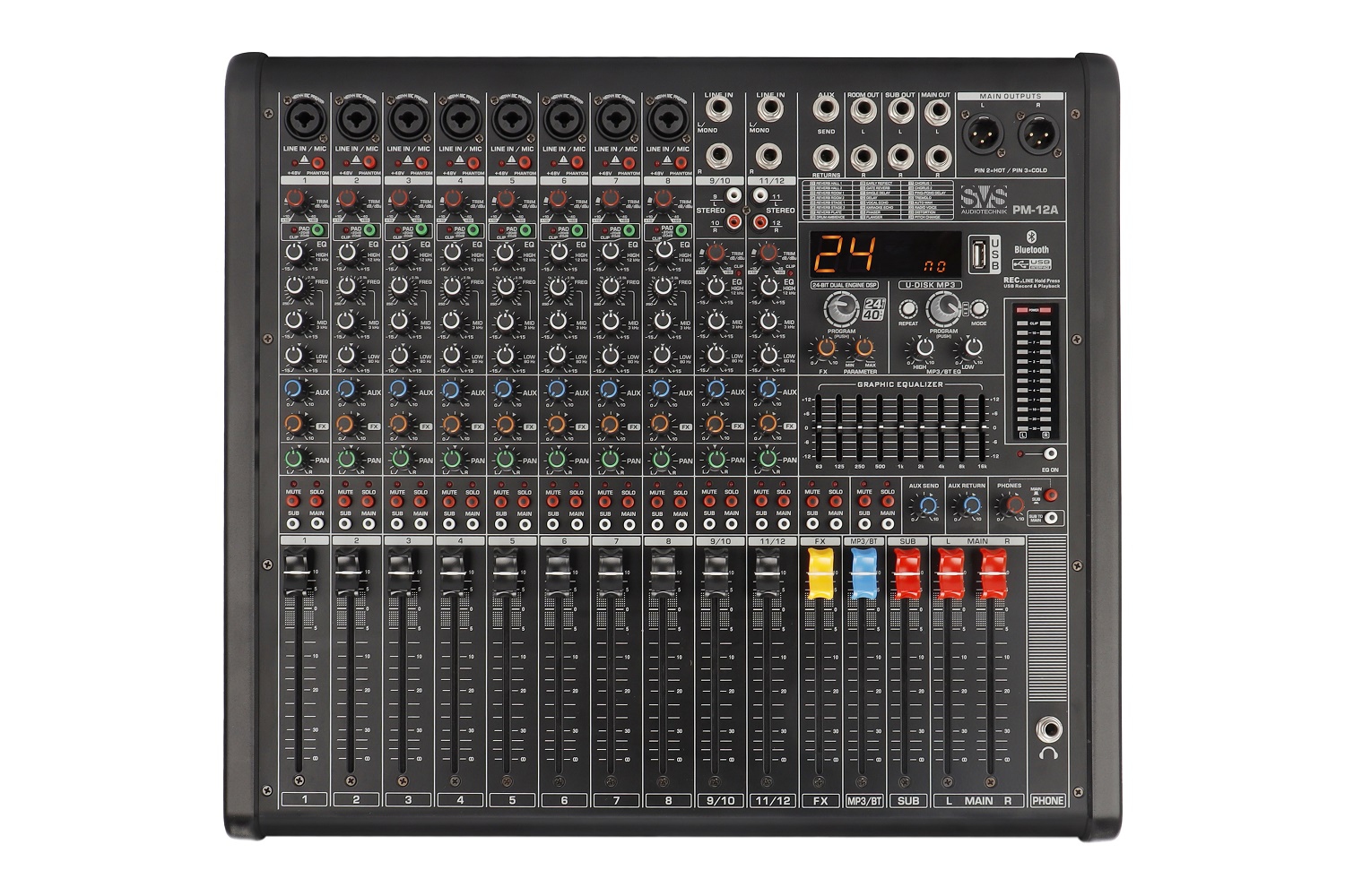 SVS Audiotechnik mixers PM-12A Активный аналоговый микшерный пульт, 12-канальный в Нарьян-Маре
